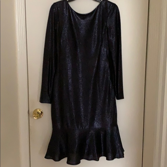 Nightway Metallic Flounce Dress - Picture 3 of 6